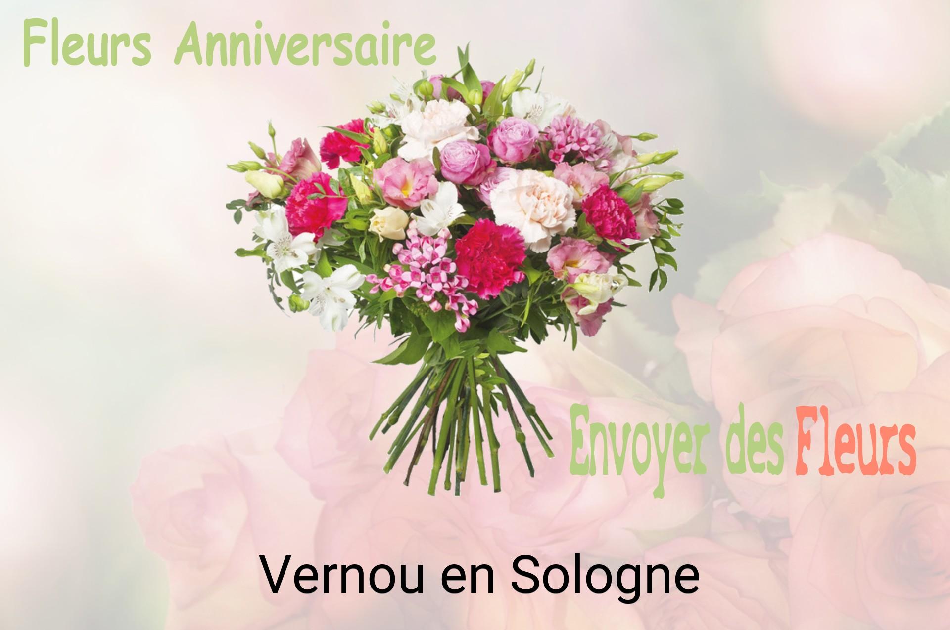 Bouquet de fleurs d’anniversaire livré à Vernou-en-Sologne